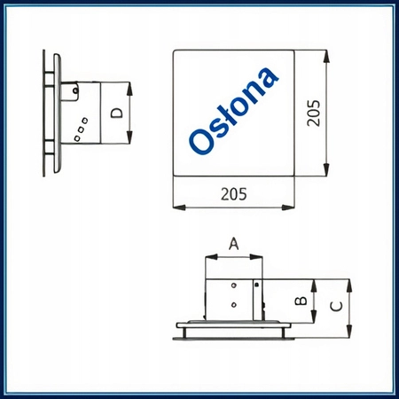 Stabilizator wentylacji Stabiler 30 m3/h bez osłony CSW2-30 Darco