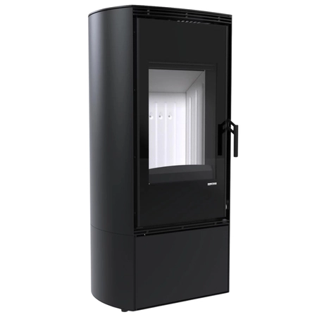 Piec kominkowy wolnostojący stalowy moc 9 kW Defro DEA Przyłącze Zestaw