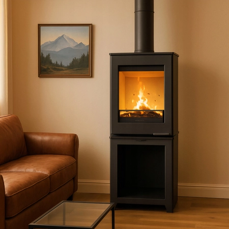 Piec wolnostojący koza 5,7 kW Kawmet HARITA S15v L-Box ECO EKOPROJEKT