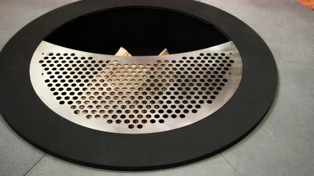 Palenisko ogrodowe Hetta Round 120 cm Corten/Granit