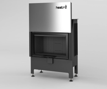 Kominek powietrzny gilotyna Heatro 69H black