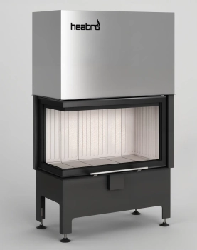 Kominek powietrzny narożny gilotyna Heatro 69LH