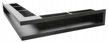 Luft narożny czarny V-OPEN KRVO-L-500x500/100-ML.CZ Ventlab