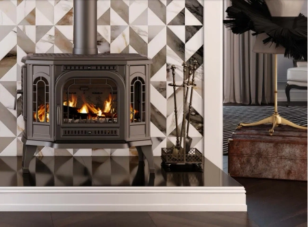 Piec kominkowy żeliwny Kawmet P7 LB (10,5 kW) ECO