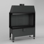 Kominek powietrzny narożny lewy Heatro 81L black