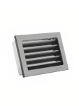Kratka z żaluzją stałą czarna KRVZS240x170-ML.CZ Ventlab