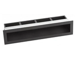 Luft prosty grafitowy z ramką V-OPEN KRVO-I/R-450x100-ML.GR Ventlab