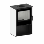 Piec kominkowy powietrzny Hitze Lupo M-W biały