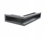 Luft narożny prawy czarny z ramką KRVO-L/R-300x500/100-P-ML.CZ Ventlab
