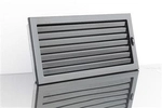 Kratka VENTLAB KRVZ450x240-ML.CZ z żaluzją ruchomą czarna