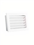 Kratka z żaluzją stałą biała KRVZS240x170-ML.B VENTLAB