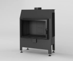 Wkład kominkowy powietrzny prosty Heatro 69 black